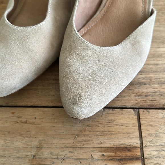 Soludos Gemma Heel – Size 8 – Neutral Suede Block Heel – Anthropologie - Picture 4 of 11